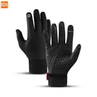 Теплые ветрозащитные перчатки XiaoMi Mijia, водонепроницаемые Нескользящие износостойкие спортивные перчатки с сенсорным экраном для умного дома Mijia