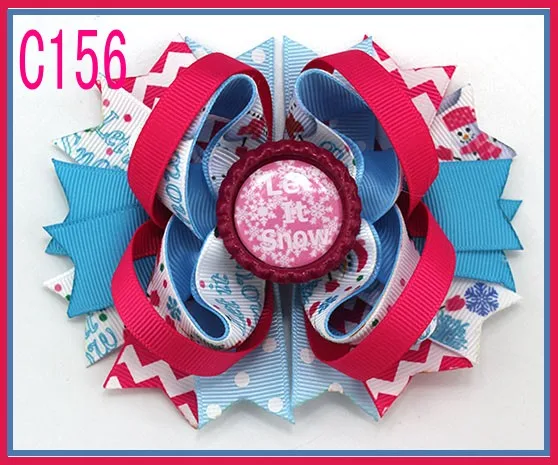 Бесплатная доставка-B 100 шт. рождественские банты для волос с перьями конфетный