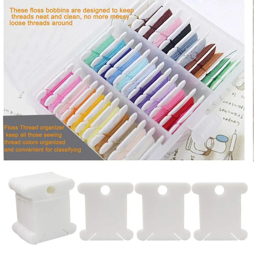 100 шт. пластиковые нити для намотки с нитью вышивки органайзер крестом держатель