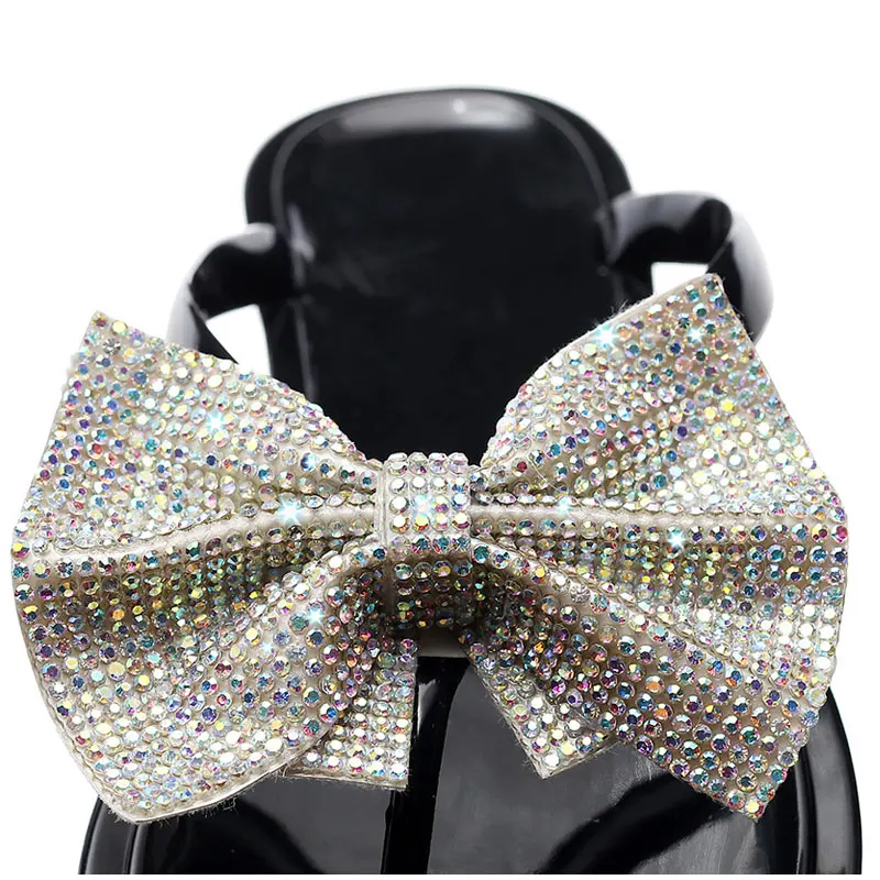 

Slippers Women Summer Glitter Home Woman Bling Bowtie Slides Ladies Casual Female Flat Beach Shoes Women Flip Flops 2020