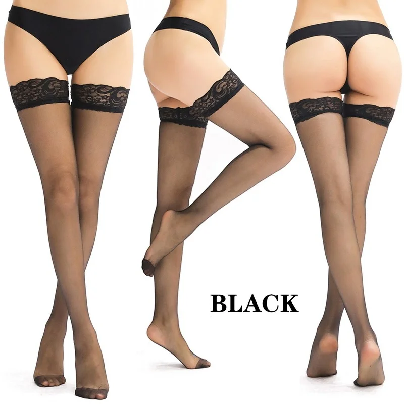 

Socks Women's Sexy Long Stockings Transparent Stockings Anti-Skid Thigh High Over The Knee Stockings Sexy Lingerie Women's Tight