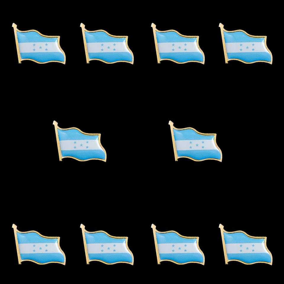 

10 шт., набор модных брошей унисекс в Гондурасе, броши значок на свитер, пальто, декоративные украшения, булавки, броши