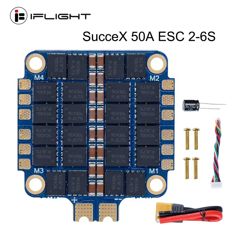 IFlight SucceX 50A на возраст от 2 до 6 лет с BLHeli_S 4 в 1 ESC поддержка DShot150/300/600/1200 MultiShot/ OneShot