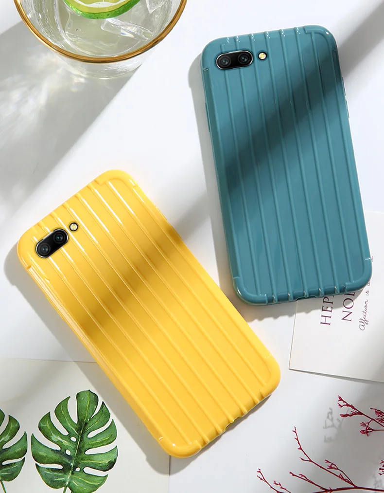 Роскошный багажный чехол для huawei honor 10, Модный милый чехол для костюма, чехол для багажника, ТПУ, силиконовая задняя крышка для телефона, чехол для huawei honor 10