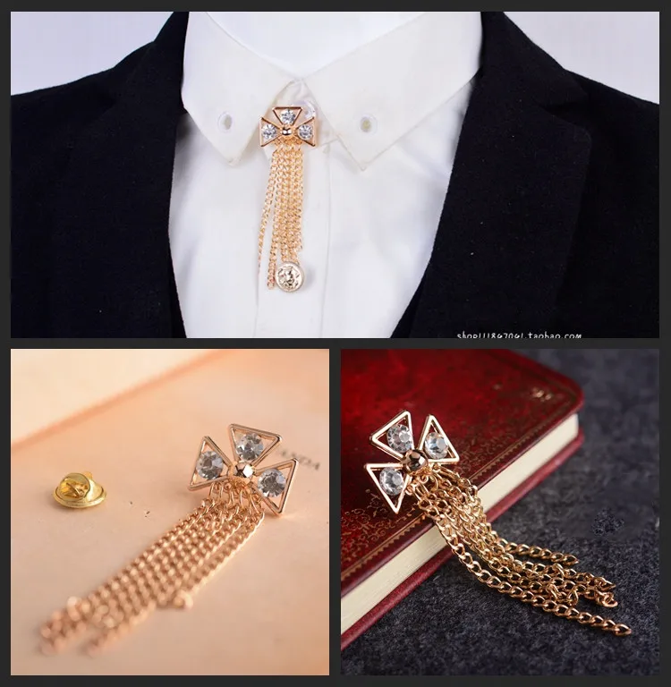Модная индивидуальная циркониевая брошь мужские Значки для костюма булавка