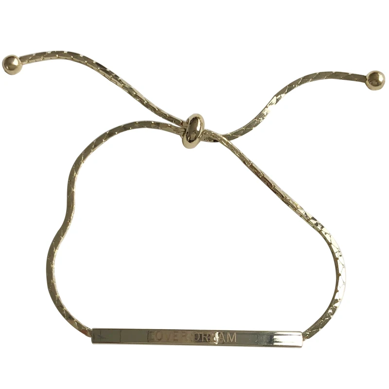 

Simply Design adjustable bracelet Golden plating metal bracelet simple jewelry female personality hand bracelet women jewelry