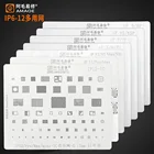 AMAOE лучшая BGA Оловянная сетка подходит для iphone 6-13 Promax CPU оловянный шар стальная сетка стандартный набор инструментов для обслуживания чипа