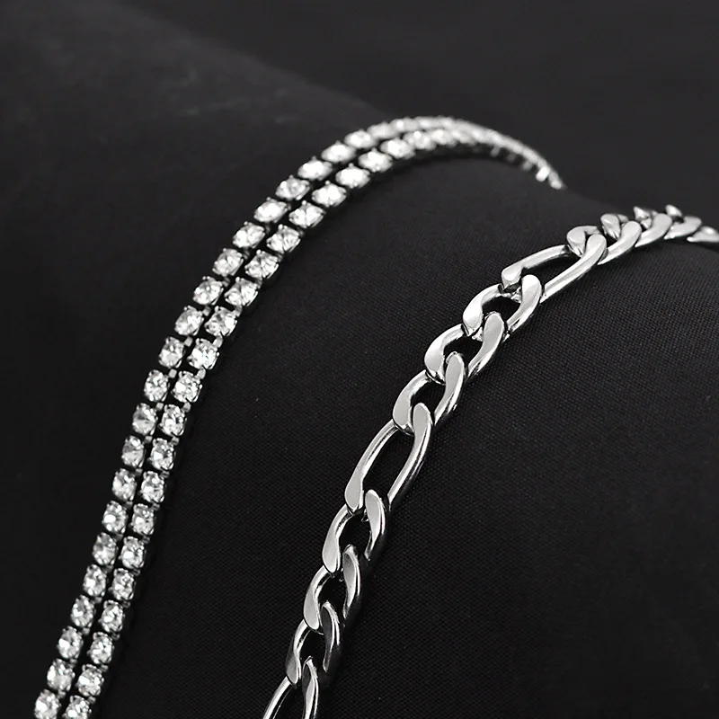 

Fashion simple all-match crystal necklace female short necklace wild clavicle chain hot sale