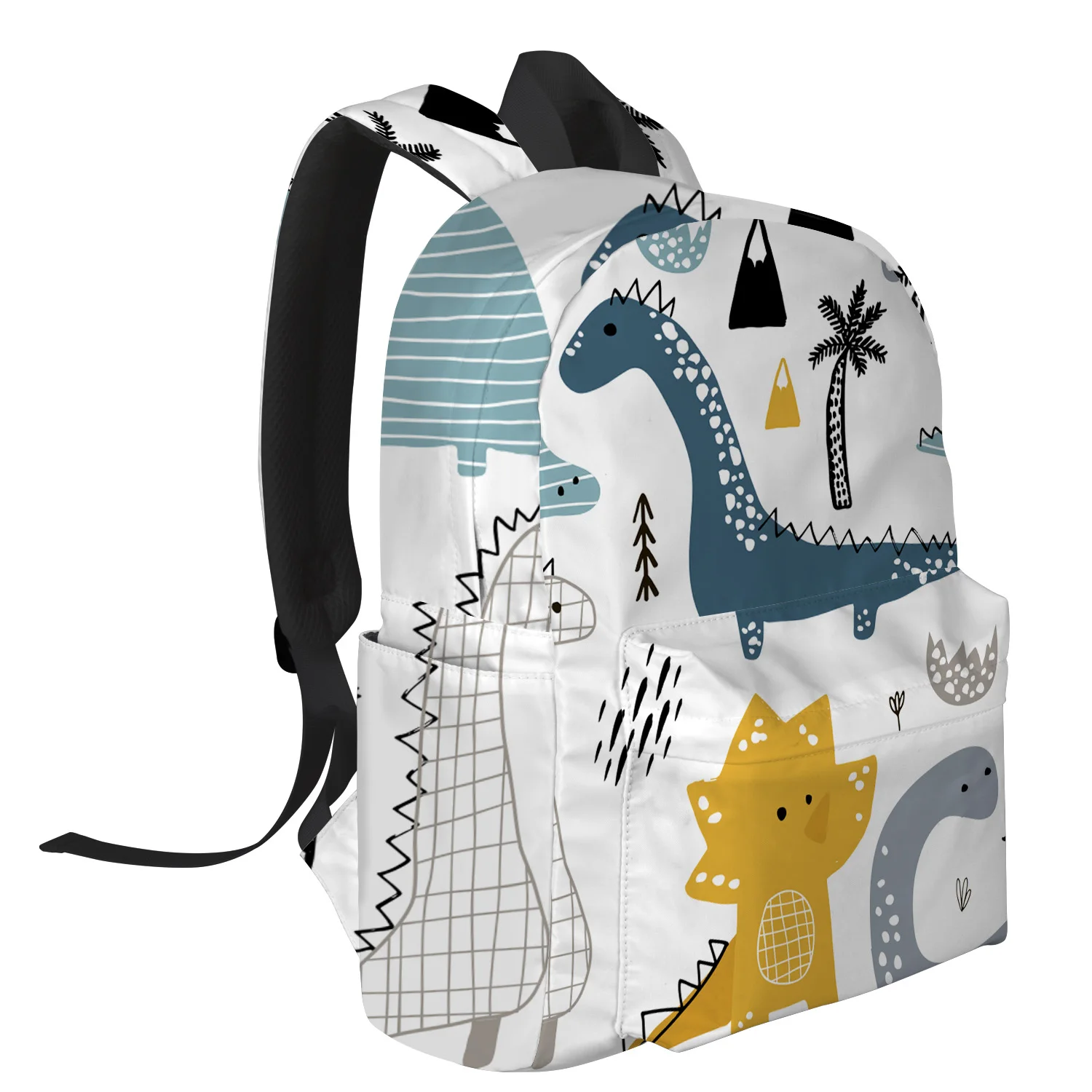 Милый рюкзак с динозавром из мультфильма для студентов колледжа ноутбука сумка