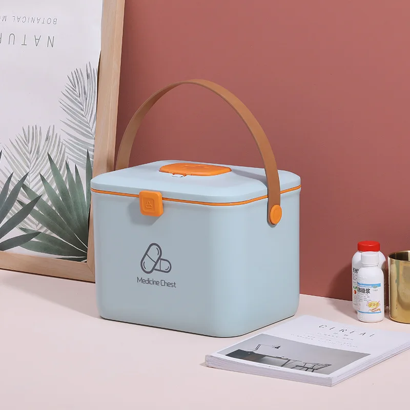 Медицинский ящик для хранения сундук-органайзер аптечка пластиковый контейнер |