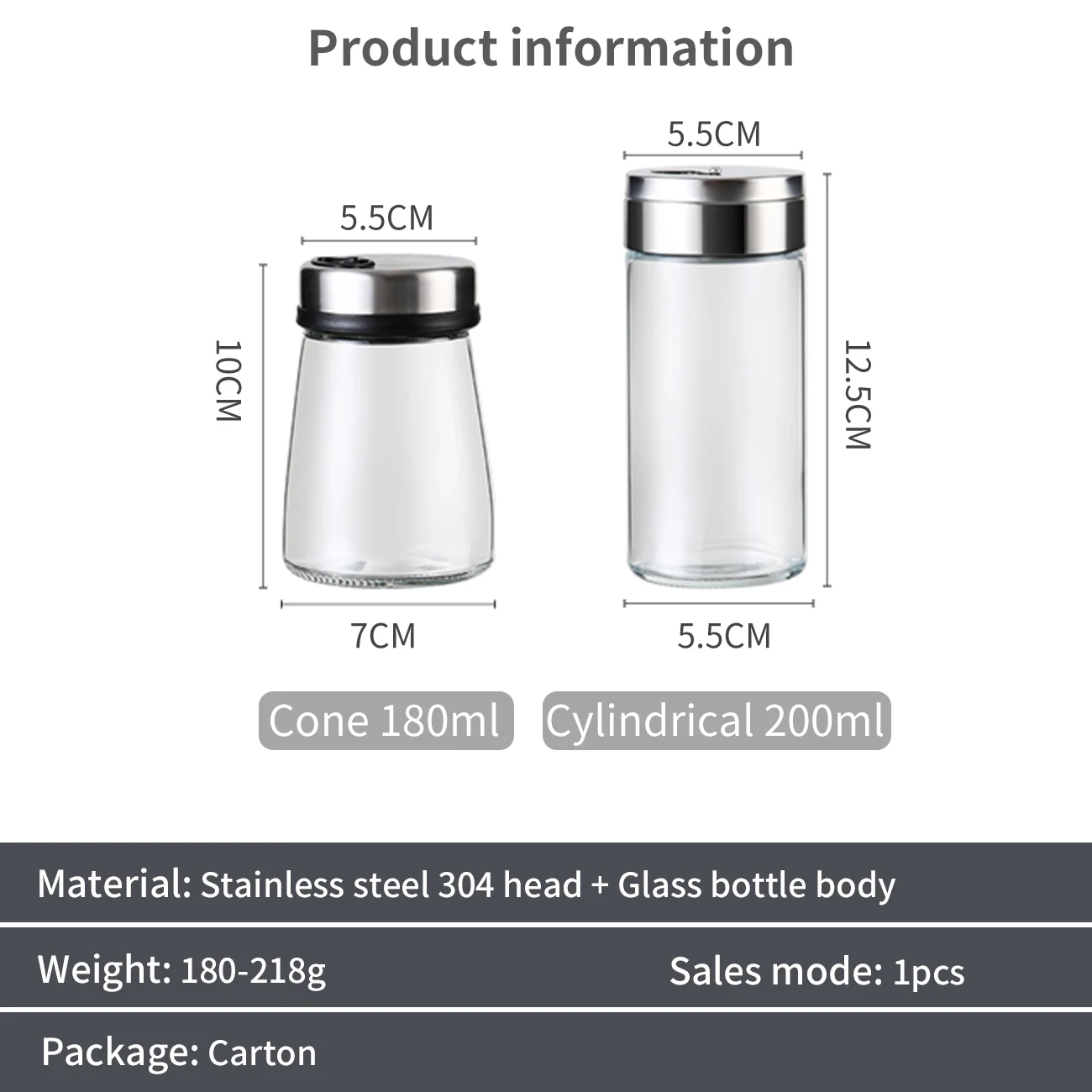 

1Pc Adjustable Spice Jar Can Salt and Pepper Shakers Spice Container Seasoning Bottle Pot Barbecue BBQ Condiment Kitchen Tools