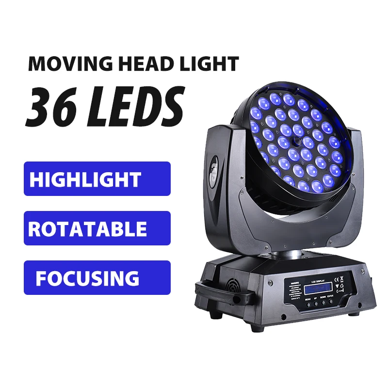 

DMX 36*10W 4in1 RGBW светодиодный перемещение головы мыть шоу на сцене с переменным фокусным расстоянием DJ диско-светильник для вечерние события Pro ...