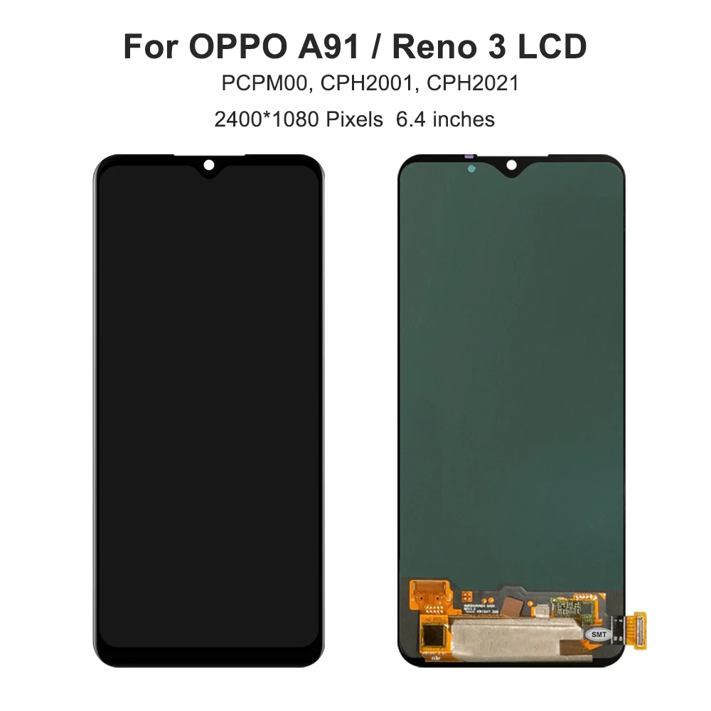 6 4 &quotSuper AMOLED для Oppo A91 PCPM00 CPH2001 CPH2021 ЖК-дисплей OPPO LCD | Мобильные телефоны и