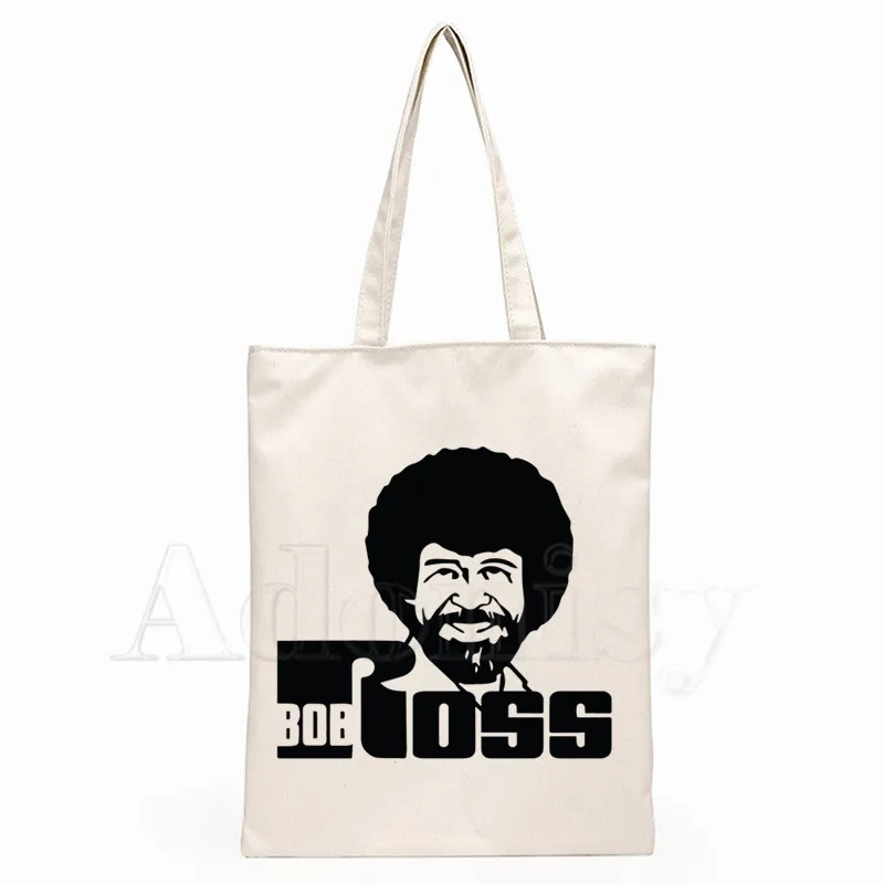 Новые сумки Bob Ross хит продаж модная Холщовая Сумка Женская Повседневная сумка