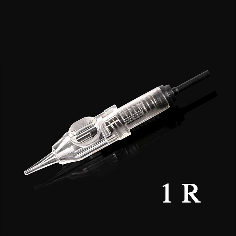 50pcs 1R Needles Розовый Перманентный макияж бровей Губы татуировки машина наборы легко кликните Agulhas роторный Швейцарский двигатель татуировки комплект с переключателем ног - Цвет: 50pcs 1R Needles