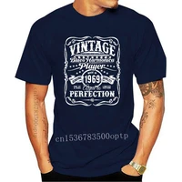 new vintage blues harmonica player made in 1958 t shirt mens 100 cotton short sleeve print cool funny t shirt men high quality