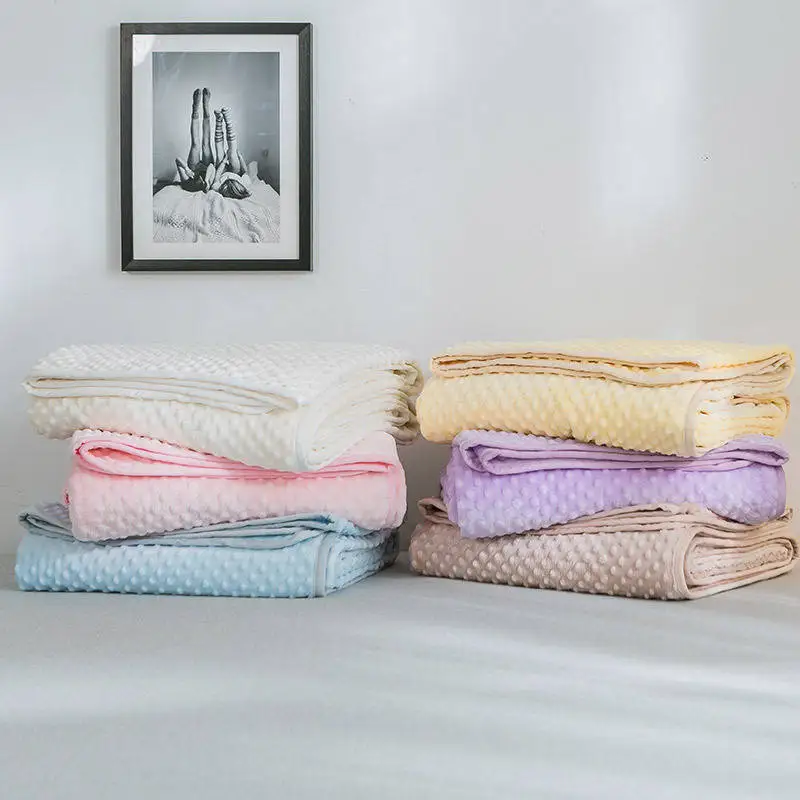 Мягкое теплое бархатное одеяло с пузырьками зимнее покрывало толстый плед