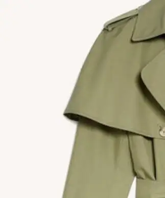 

2020 Autumn and Winter New Style Ladies Simple and Pure Double-breasted Lace-up Trench Coat