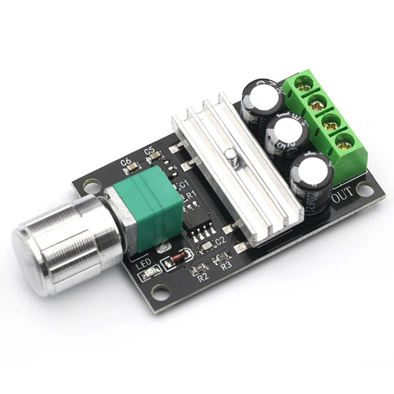 DC 6V 12V 24V 28VDC 3A 80W ШИМ регулятор скорости двигателя Регулируемый переменной с