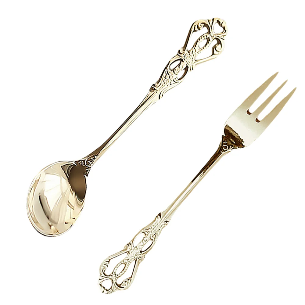 1 комплект многоразовые Винтаж прочный Нержавеющая сталь едят инструменты