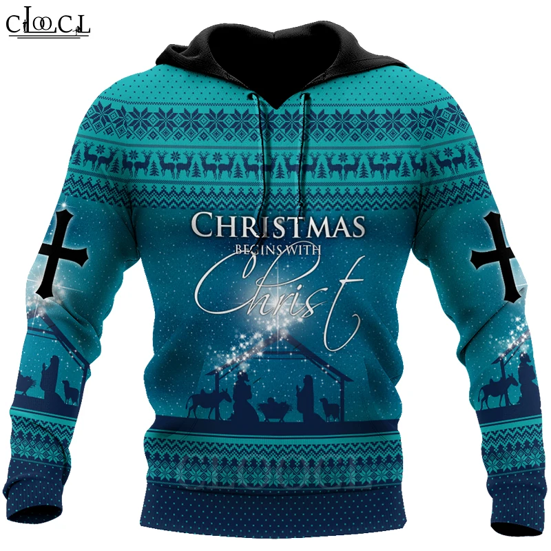 

HX Newest Christian Jesus Catholic 3D Print Hoodies Men Women Tracksuit Pullover Fashion Casual Autumn Tops Drop Shipping