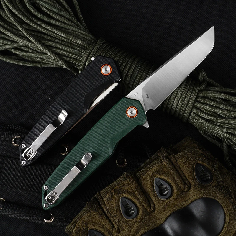 FREETIGER 2021 новый складной нож D2 Сталь G10 Материал самооборона выживание тактический