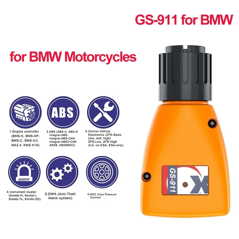 

Professional Engine Analyzer GS-911 V1006.3 GS911 Emergency Diagnostic Scanner Tool For BMW Motorcycles GS911 Tools