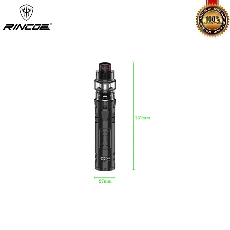 Оригинальный набор Rincoe Mechman 80 Вт Vape с питанием от 18650 батареи 4 5 мл мехман сетчатый