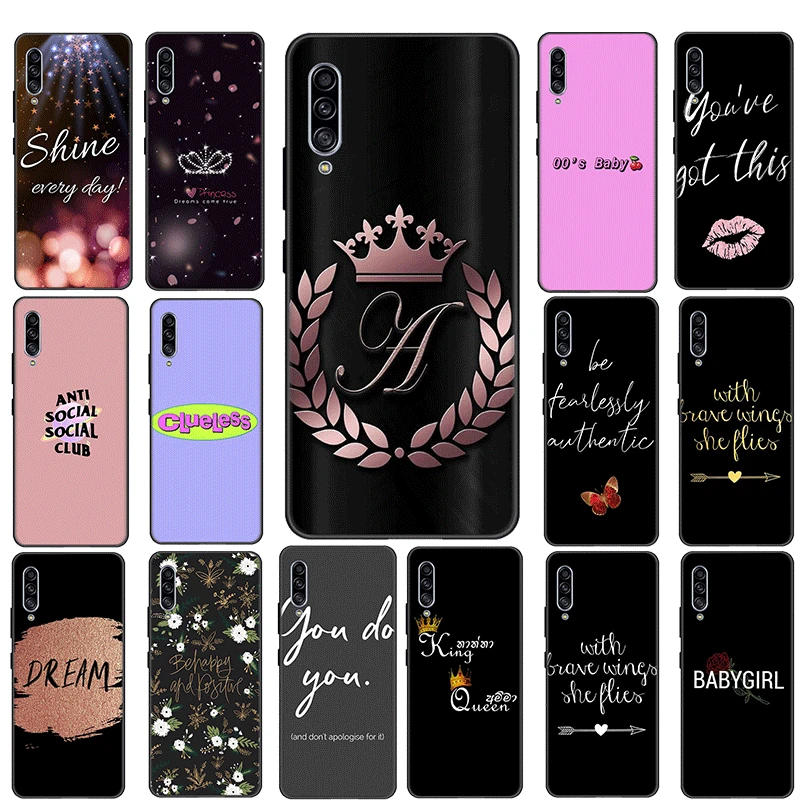 Каллиграфический шрифт с узорами Чехол для мобильного телефона Samsung Galaxy A3 A5 2017 A6