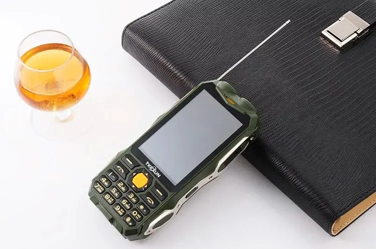 TKEXUN Q8 3," телефон с внешним аккумулятором аналоговый ТВ две sim-карты старшие фонарик большой динамик мобильный телефон