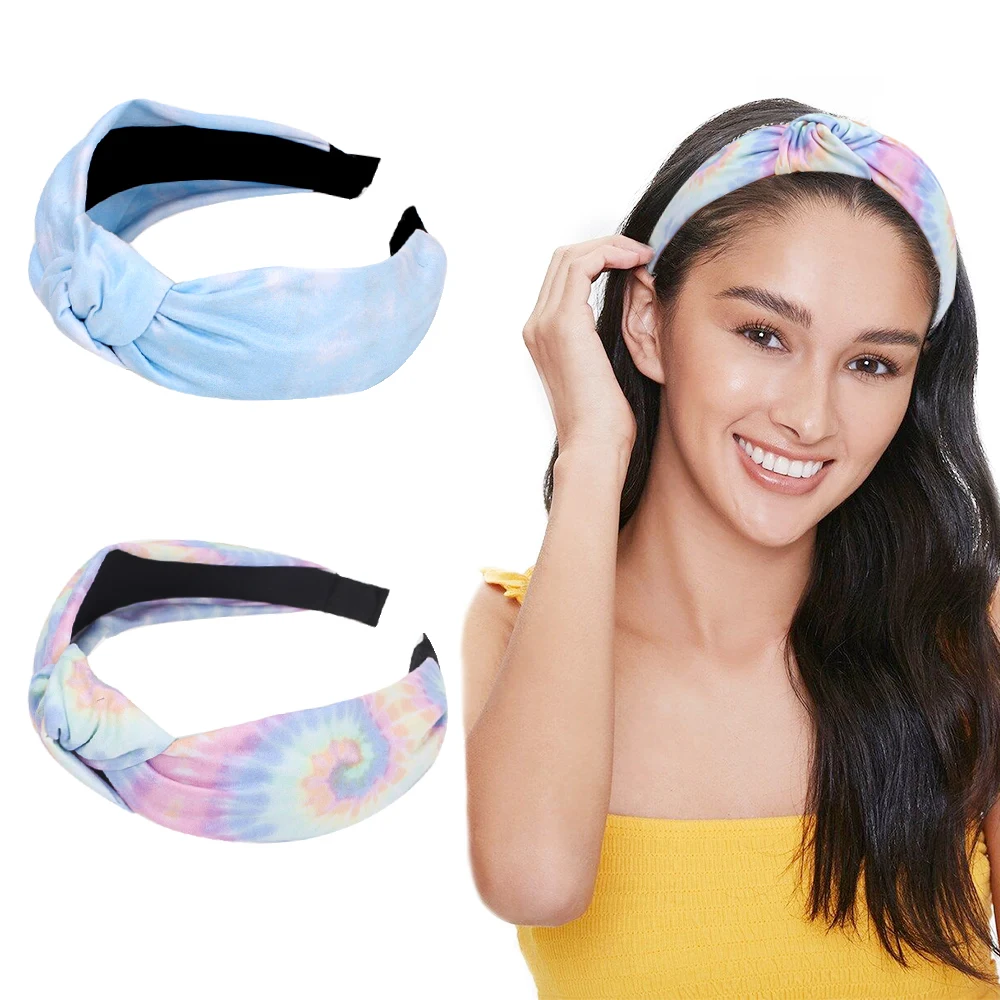 

Soft Korean Knotted Headband For Women Headdress Solid Color Cloth Headband Bezel Girls Hairband Hair Hoop Hair Accessories