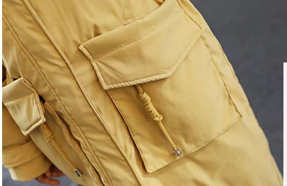 

New Parker Overcome Female Thick Down Cotton Jackets Womens Long Korean Loose Winter Hooded Overcoat Jacket Women's L354