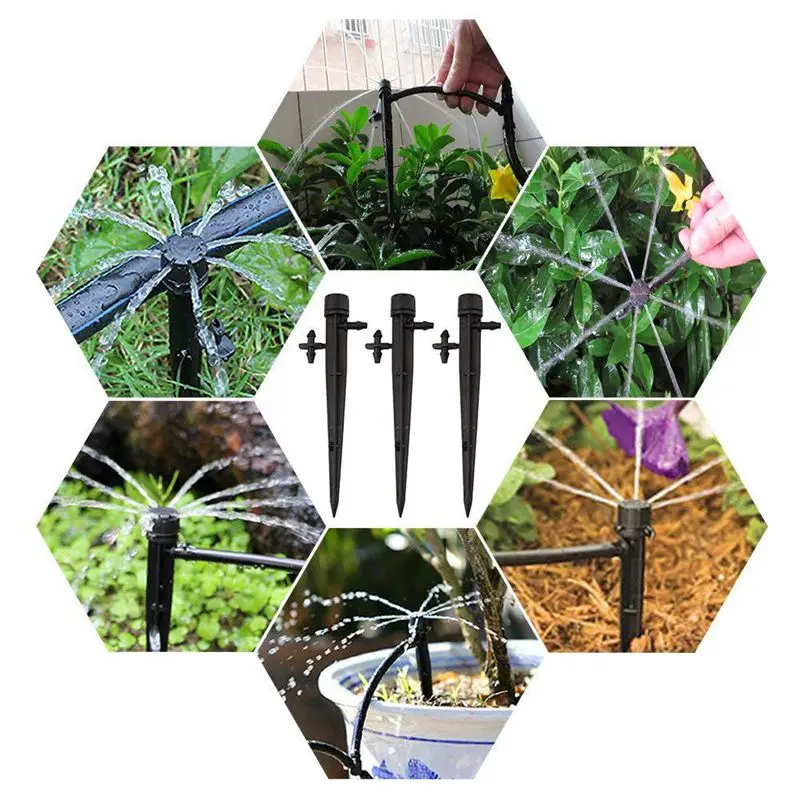 Капельные излучатели идеально подходят для трубок 4 мм/7 мм регулируемая система