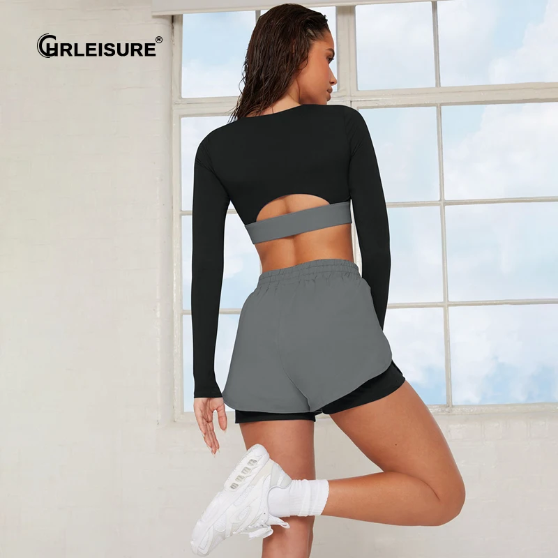 Женский спортивный костюм CHRLEISURE с противоударным бюстгальтером леггинсами и