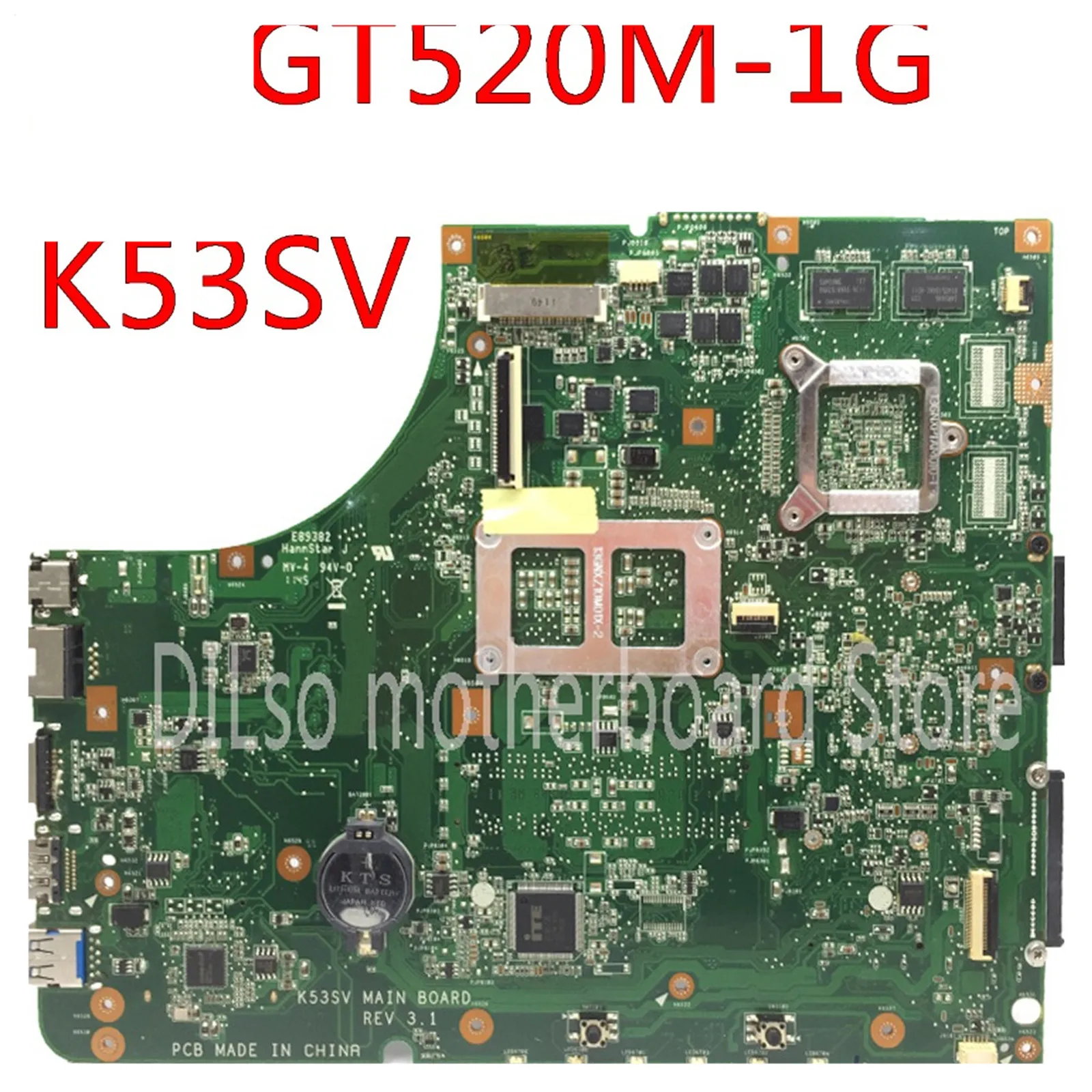 

KEFU K53SV For ASUS K53S K53S K53SM K53SC K53SJ Mainboard Motherboard GT520M-1G Motherboard Integrated Test