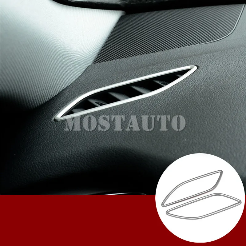 

Автомобильные аксессуары для Audi A4 S4, обшивка на вентиляционное отверстие передней панели 2008-2015 2 шт., украшение интерьера автомобиля