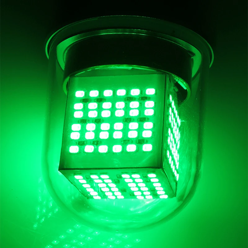저렴한 12 V 90 W 126 LED 9000 루멘 깜박이 잠수정 낚시 빛, 수 중 낚시 빛 밤 녹색 물고기 보트 램프 배터리 클립