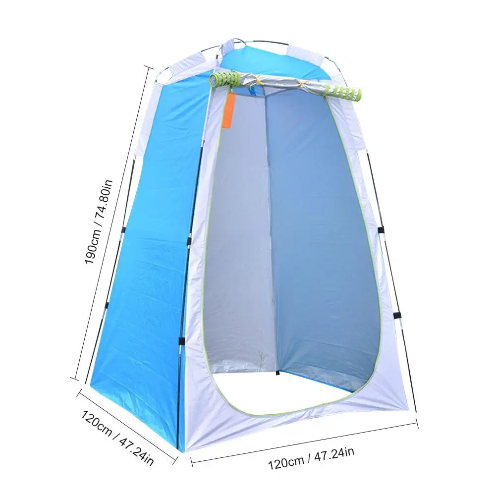 

Easy Set Up Portable Outdoor Shower Tent Camp Toilet Rain Shelter for Camping and Beach Portable Pop Up Privacy Tent Camping