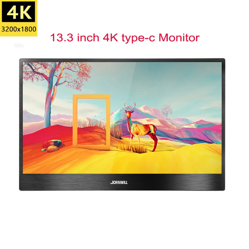 13.3 4K Monitor 15,6 дюймов HD 4K lcd ips USB C портативный компьютерный монитор ПК 13," игровой монитор 3840X2160 для игровых консолей PS3 PS4 Macbook - Цвет: 13.3 4K Monitor