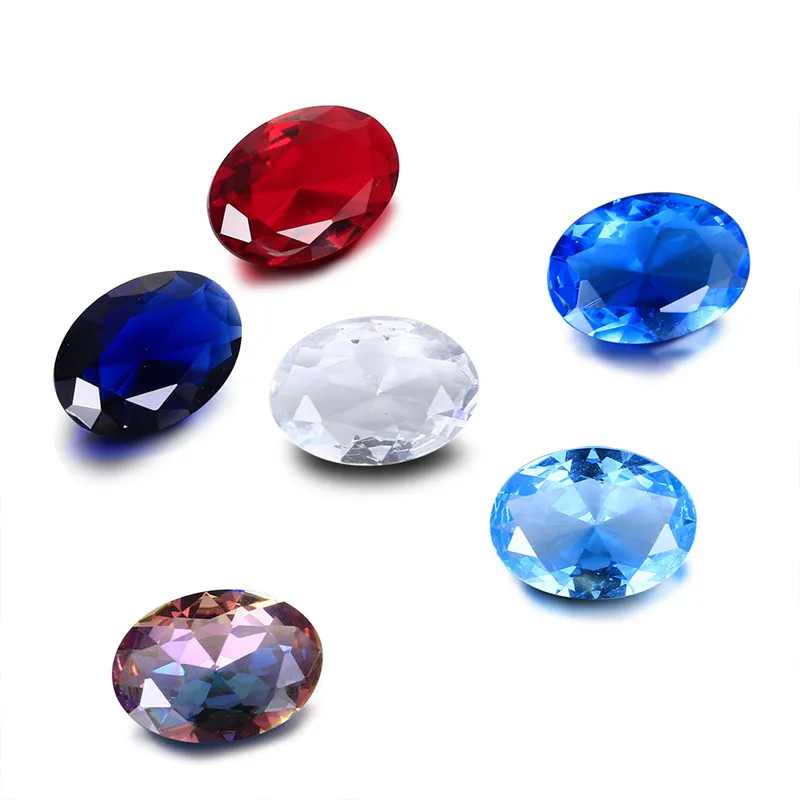

Mysterious Rainbow Stone Beads Genuine Spinel Zircon 13*18 MM Oval Stone Loose Gemstone for Ring Jewelry DIY 10pcs Wholesale