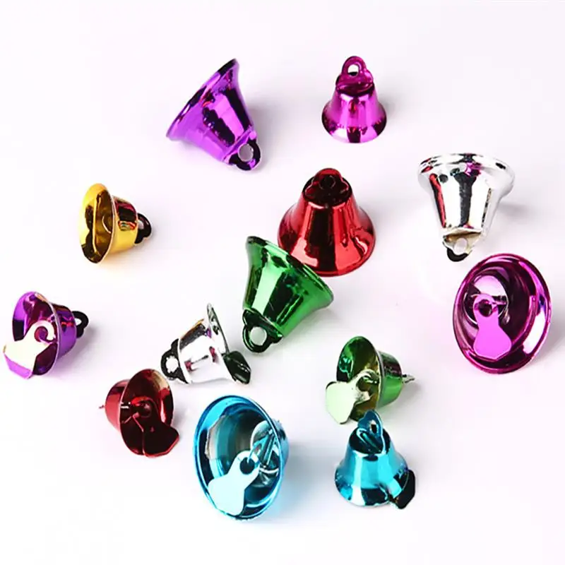 50 шт. 20 мм маленькие Мини колокольчики золотые серебряные для домашних животных