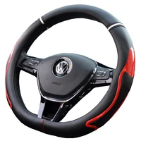 car steering wheel style d wheel covers sport steering cover fiber leather material diameter 38cm non slip four seasons best