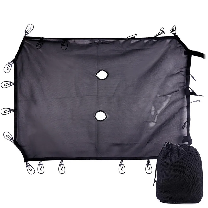 4 doors Mesh Sunshade Fit for Jeep 2007- Jeep Wrangler JK JKU Jeep JK Front Shade Plain Protection Heat Shield Windshield Visor - Цвет: 4 doors