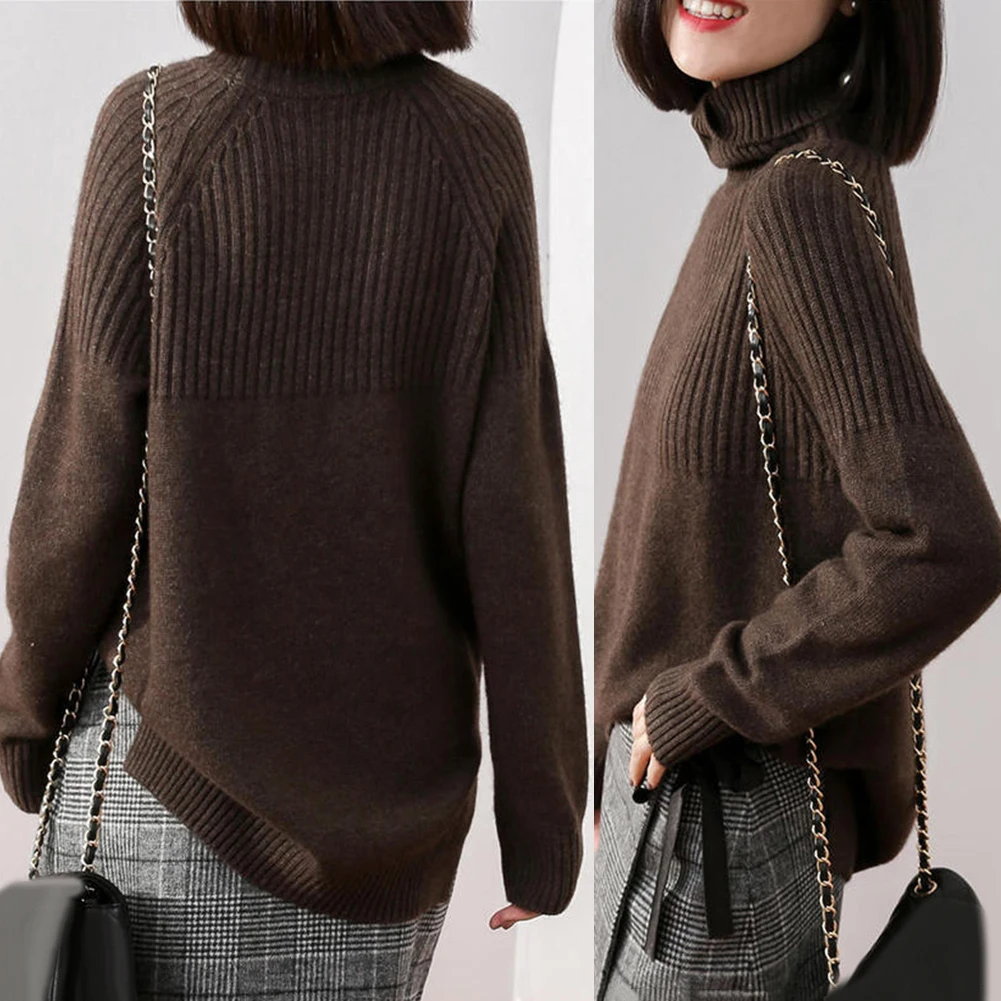 Женские свитера пуловеры повседневный вязаный свитер с длинным рукавом и