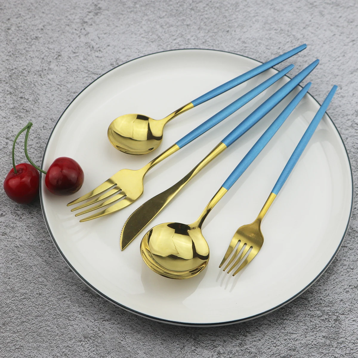 Горячая Распродажа Прямая поставка 20 шт. столовая посуда из нержавеющей стали 18/10