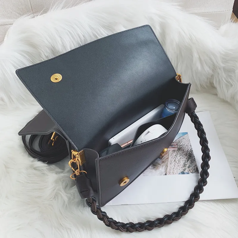 

Chic Designer Bag Handbag for Women 2020 High-quality PU Chain Shoulder Bag New Female All Match Thread Diagonal Bags Sac A Main