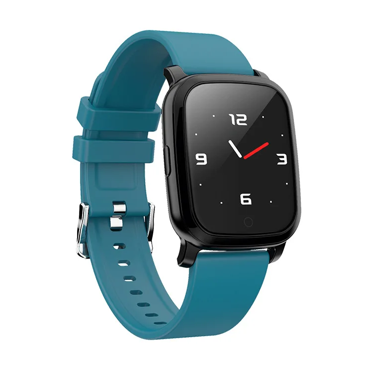 ONEVAN 1,3 дюймов Smartwatch пульсометр Монитор артериального давления погоды gps IP67 Фитнес браслет водонепроницаемый браслет - Цвет: Blue TPU