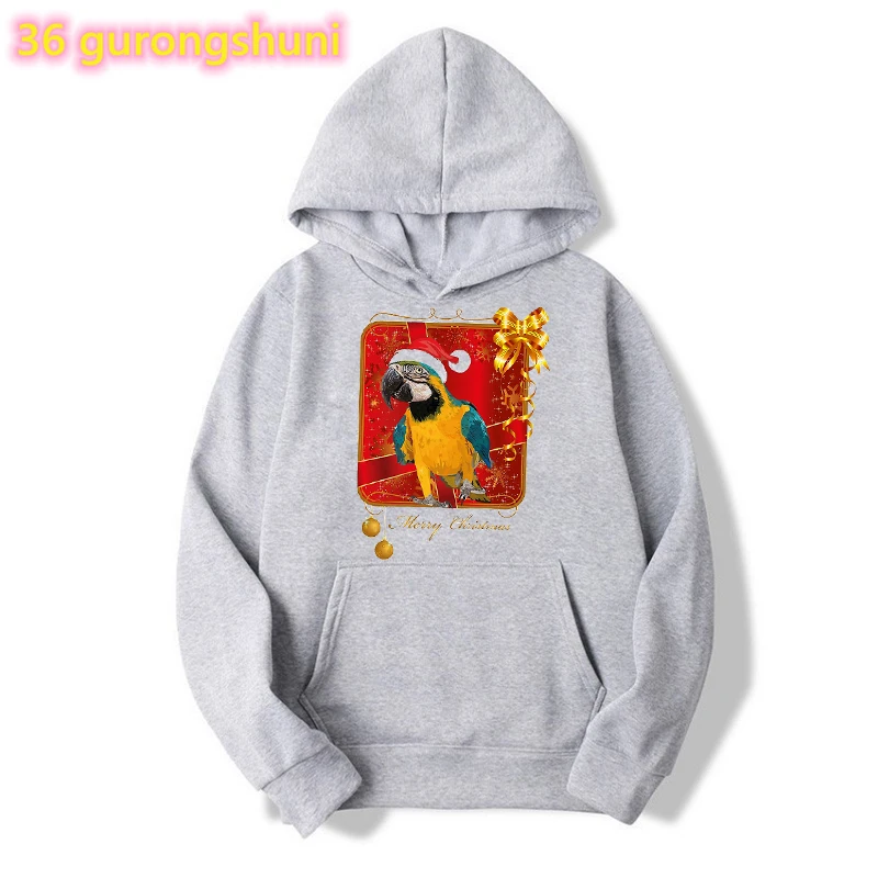 

2022 Hot Sale Cute Cockatiel Parrot Print Hoodies Women Merry Christmas Gift Sweatshirt Femme Winter/Spring/Autumn Tracksuit