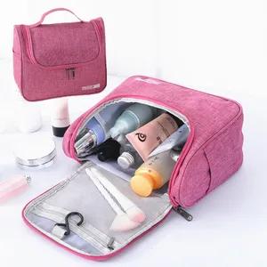 Дорожная подвесная косметичка для мужчин и женщин, дорожный несессер, органайзер, чехлы для косметики, Несессер для туалетных принадлежностей, складные мешки для хранения