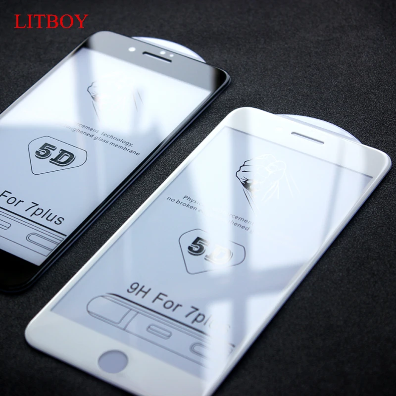 5D Curved Full Cover Protective Glass On iPhone 12 Pro mini 11 X XR XS Max Tempered Screen Protector 7 8 6 Plus | Мобильные телефоны